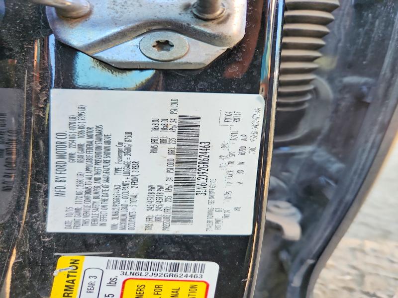 62817246 :رقم المزاد ، 3LN6L2J92GR624463 vin ، 2016 Lincoln Mkz مزاد بيع