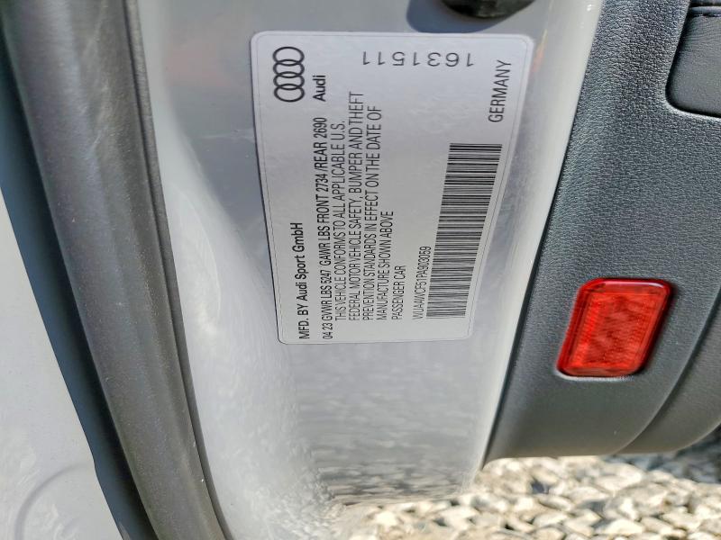 Продаж на аукціоні авто 2023 Audi Rs5, vin: WUAAWCF51PA903059, номер лоту: 61839386