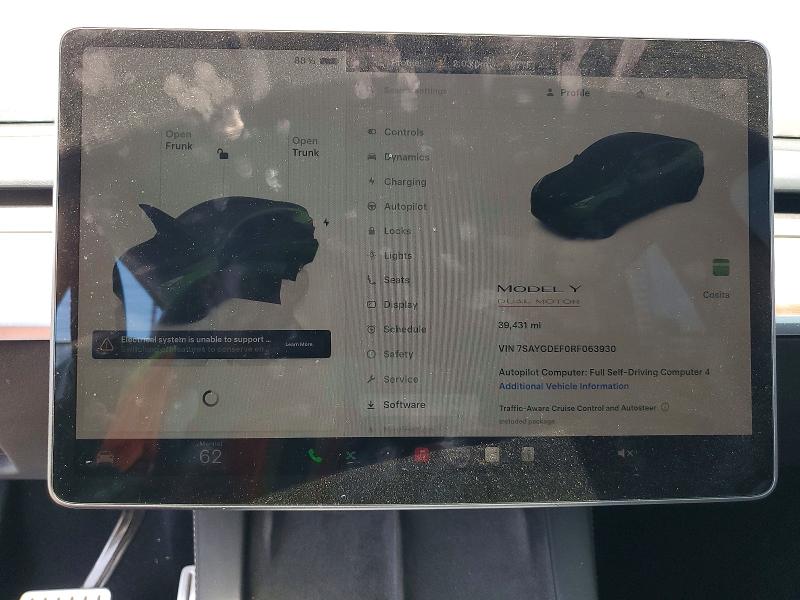 Aukcja sprzedaży 2024 Tesla Model Y, vin: 7SAYGDEF0RF063930, numer aukcji: 59834776