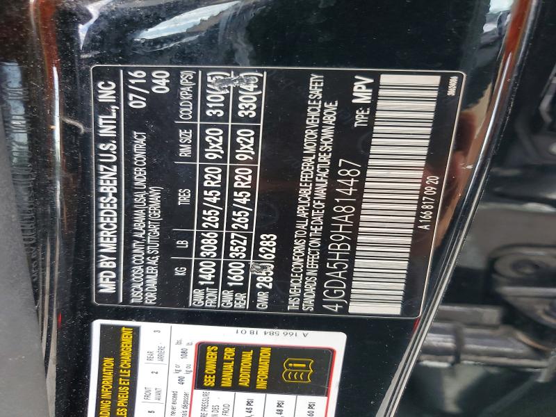 Продаж на аукціоні авто 2017 Mercedes-benz Gle, vin: 4JGDA5HB9HA814487, номер лоту: 63436266