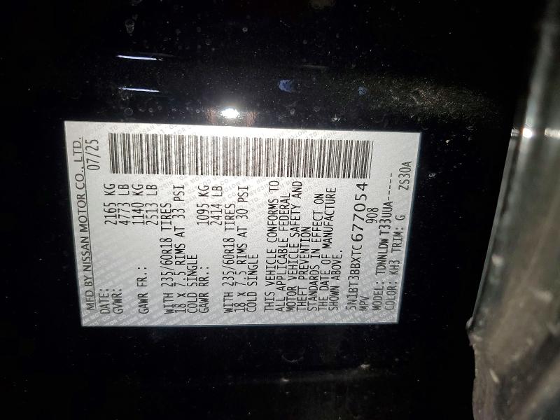 Aukcja sprzedaży 2026 Nissan Rogue, vin: 5N1BT3BBXTC677054, numer aukcji: 61363746
