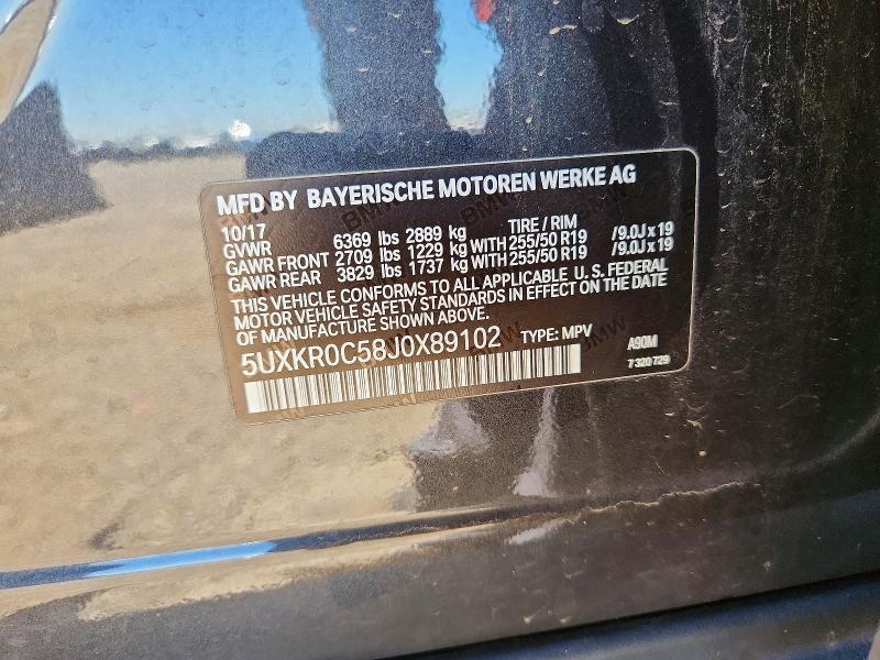 Aukcja sprzedaży 2018 Bmw X5, vin: 5UXKR0C58J0X89102, numer aukcji: 62818476