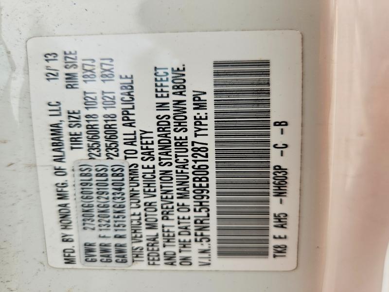 2014 Honda Odyssey მანქანა იყიდება აუქციონზე, vin: 5FNRL5H99EB061287, აუქციონის ნომერი: 60882596