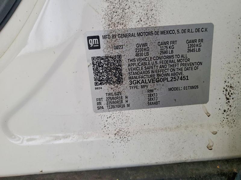 Aukcja sprzedaży 2023 Gmc Terrain, vin: 3GKALVEG0PL257451, numer aukcji: 58999586