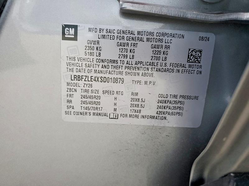 2025 Buick Envision მანქანა იყიდება აუქციონზე, vin: LRBFZLE4XSD010879, აუქციონის ნომერი: 59555736