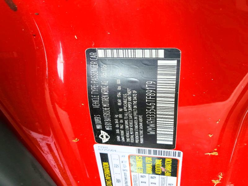 Aukcja sprzedaży 2006 Mini Cooper, vin: WMWRH33546TF89179, numer aukcji: 59975536