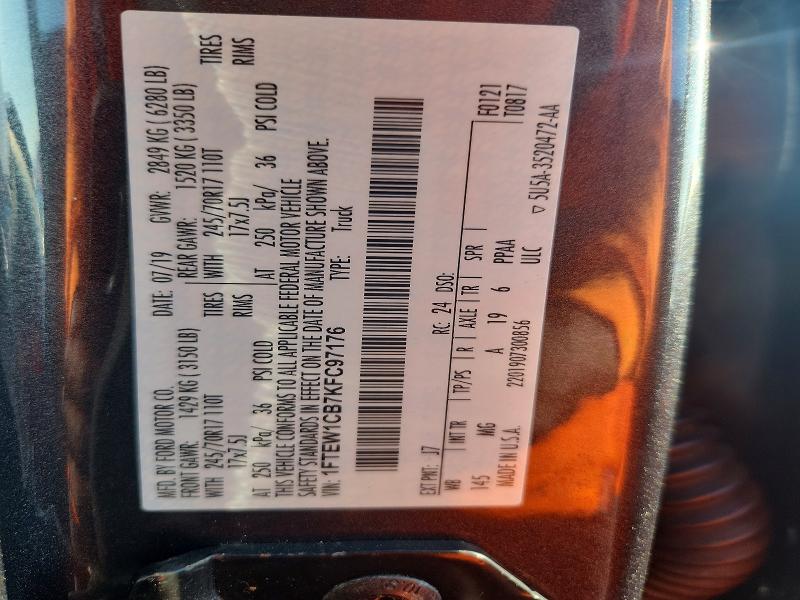 Продажа на аукционе авто 2019 Ford F150, vin: 1FTEW1CB7KFC97176, номер лота: 61718686
