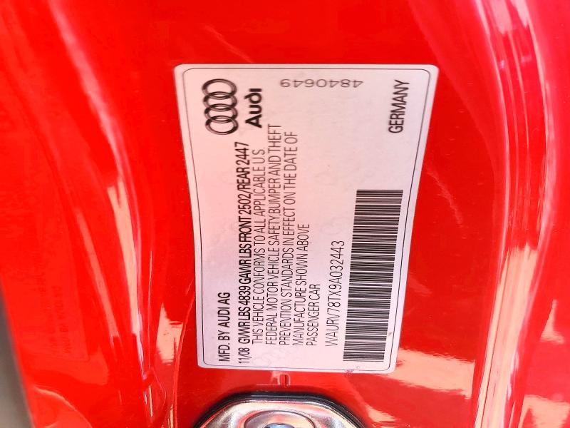 Продаж на аукціоні авто 2009 Audi S5, vin: WAURV78TX9A032443, номер лоту: 60050526