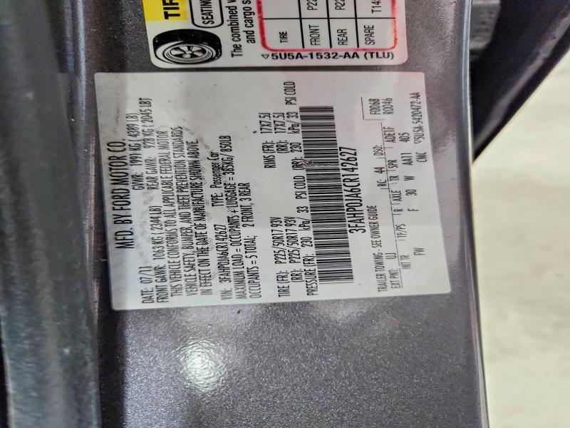2012 Ford Fusion მანქანა იყიდება აუქციონზე, vin: 3FAHP0JA6CR142627, აუქციონის ნომერი: 61883296