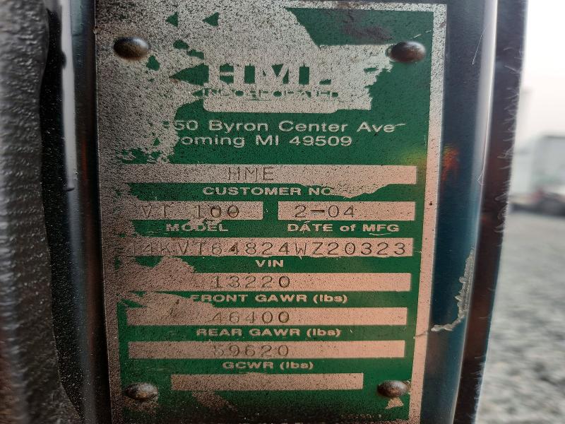 Продажа на аукционе авто 2004 Hme Heavy Duty Trucks, vin: 44KVT64824WZ20323, номер лота: 61575366