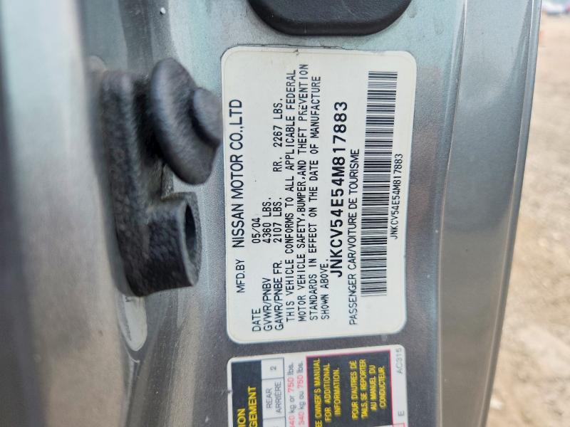 Продажа на аукционе авто 2004 Infiniti G35, vin: JNKCV54E54M817883, номер лота: 61441966