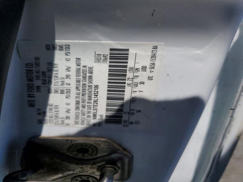 2020 Ford Transit Connect მანქანა იყიდება აუქციონზე, vin: NM0LS7E28L1452106, აუქციონის ნომერი: 62627746