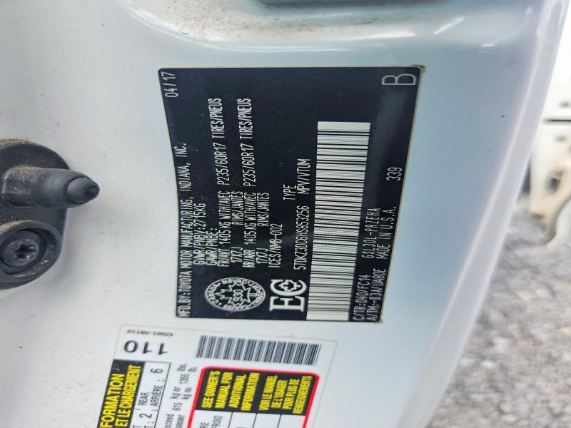 2017 Toyota Sienna მანქანა იყიდება აუქციონზე, vin: 5TDKZ3DC6HS853256, აუქციონის ნომერი: 58781706