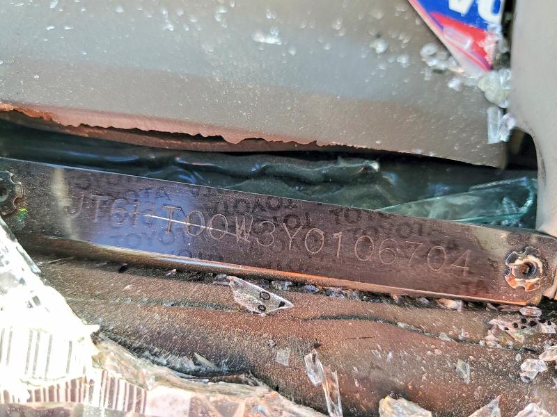 Aukcja sprzedaży 2000 Lexus Lx, vin: JT6HT00W3Y0106704, numer aukcji: 57437226