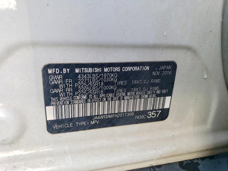 Продажа на аукционе авто 2017 Mitsubishi Outlander Sport, vin: JA4AR3AW1HZ017308, номер лота: 63030386
