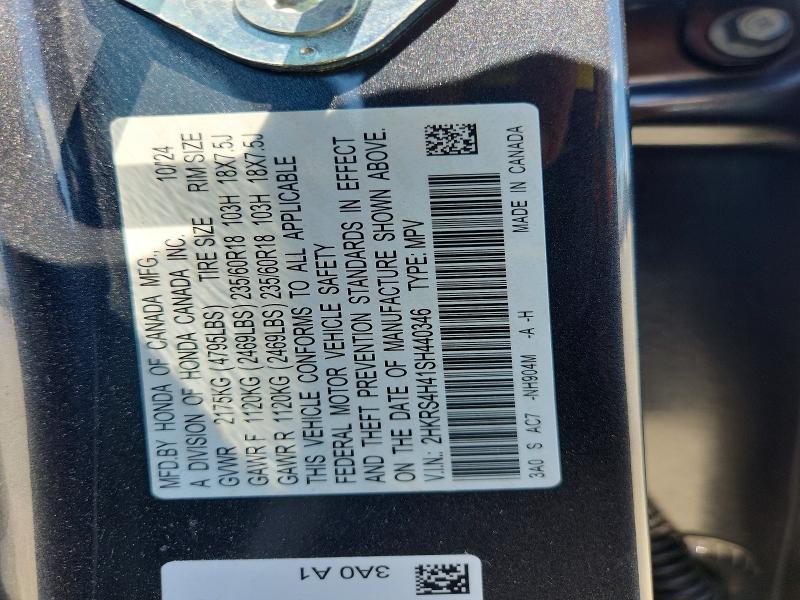 Aukcja sprzedaży 2025 Honda Cr-v, vin: 2HKRS4H41SH440346, numer aukcji: 59071826