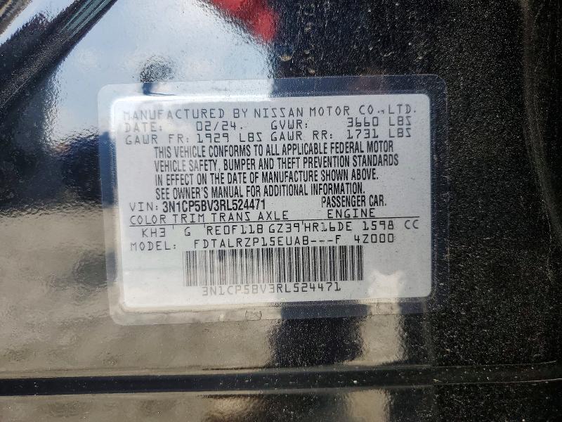 60053536 :رقم المزاد ، 3N1CP5BV3RL524471 vin ، 2024 Nissan Kicks مزاد بيع