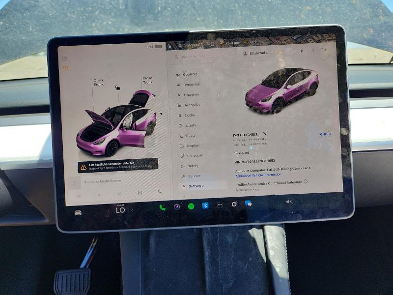 Продажа на аукционе авто 2025 Tesla Model Y, vin: 7SAYGAEEXSF271552, номер лота: 59741086