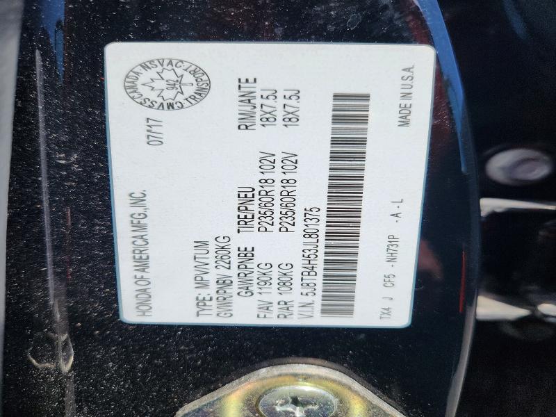 Продаж на аукціоні авто 2018 Acura Rdx, vin: 5J8TB4H53JL801375, номер лоту: 61897926