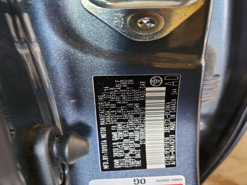 Продажа на аукционе авто 2014 Toyota Corolla, vin: 2T1BURHE6EC221973, номер лота: 61556156