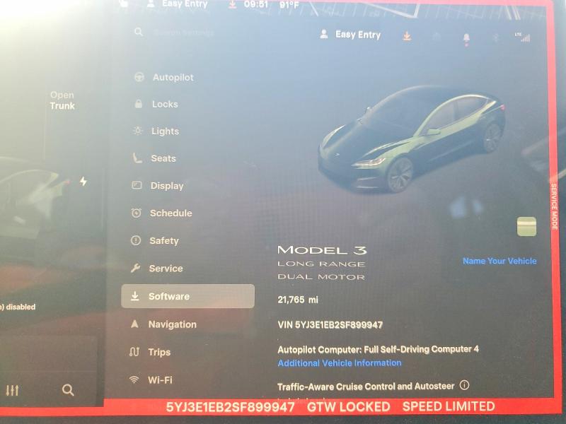 48987946 :رقم المزاد ، 5YJ3E1EB2SF899947 vin ، 2025 Tesla Model 3 مزاد بيع