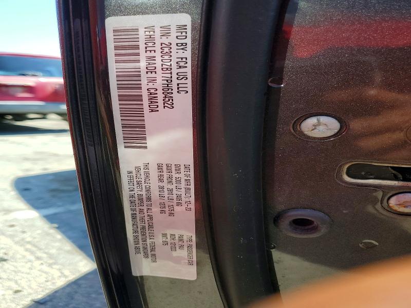 2023 Dodge Challenger მანქანა იყიდება აუქციონზე, vin: 2C3CDZBT7PH684522, აუქციონის ნომერი: 60050606