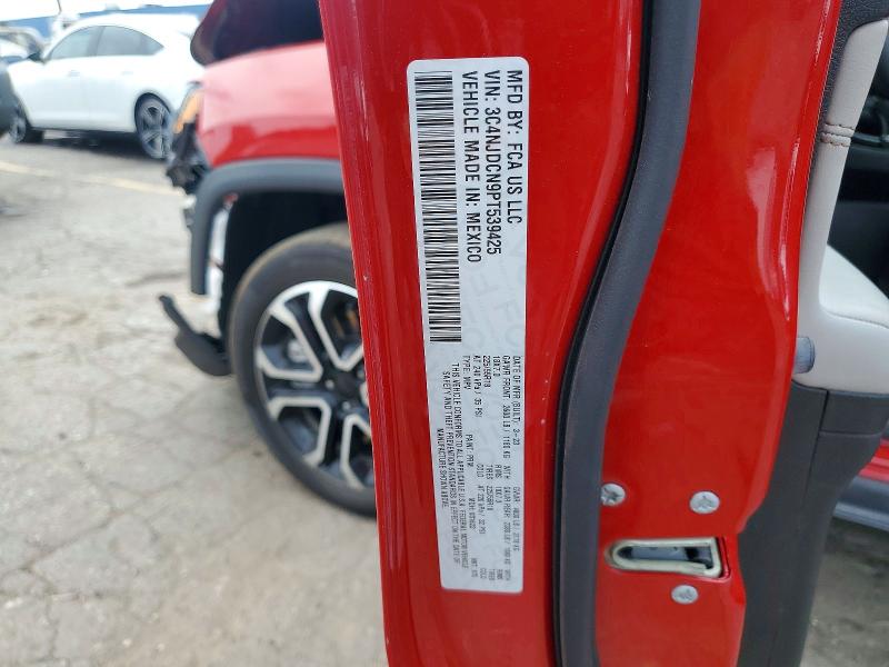 Продаж на аукціоні авто 2023 Jeep Compass, vin: 3C4NJDCN9PT539425, номер лоту: 62419586