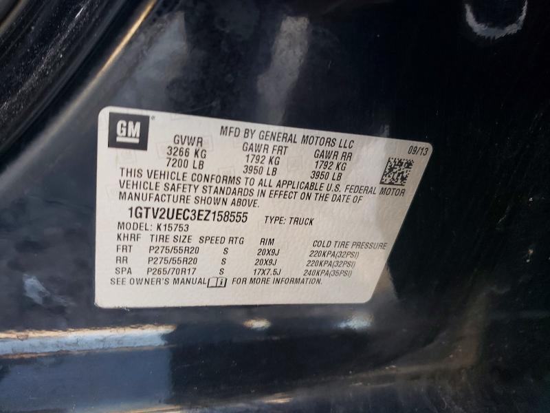 2014 Gmc Sierra მანქანა იყიდება აუქციონზე, vin: 1GTV2UEC3EZ158555, აუქციონის ნომერი: 61413586