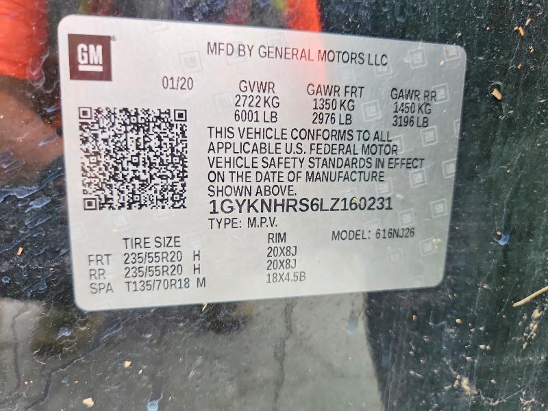 Aukcja sprzedaży 2020 Cadillac Xt5, vin: 1GYKNHRS6LZ160231, numer aukcji: 62416836