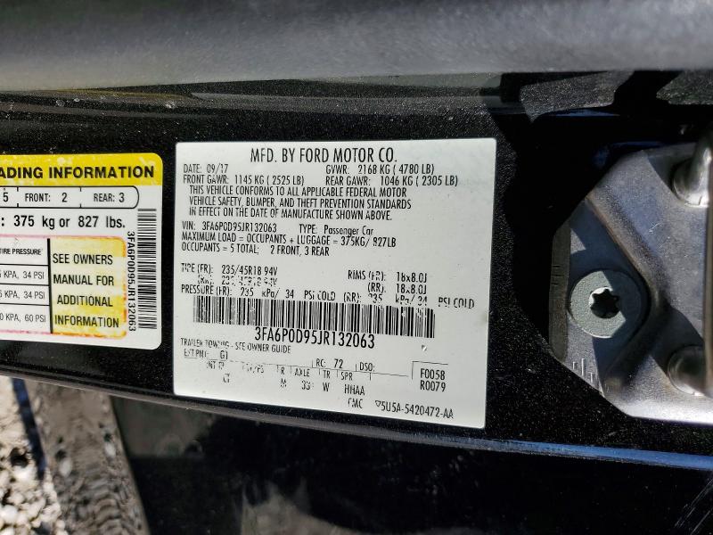 Продажа на аукционе авто 2018 Ford Fusion, vin: 3FA6P0D95JR132063, номер лота: 60002976