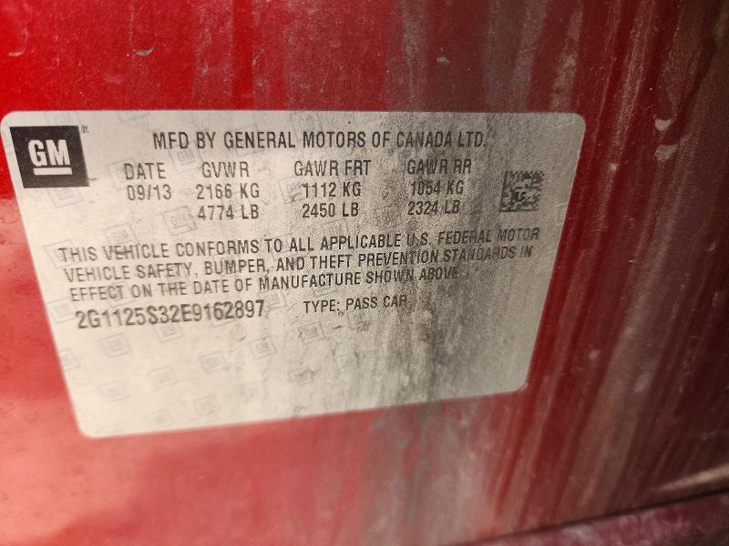 Продаж на аукціоні авто 2014 Chevrolet Impala, vin: 2G1125S32E9162897, номер лоту: 61817886