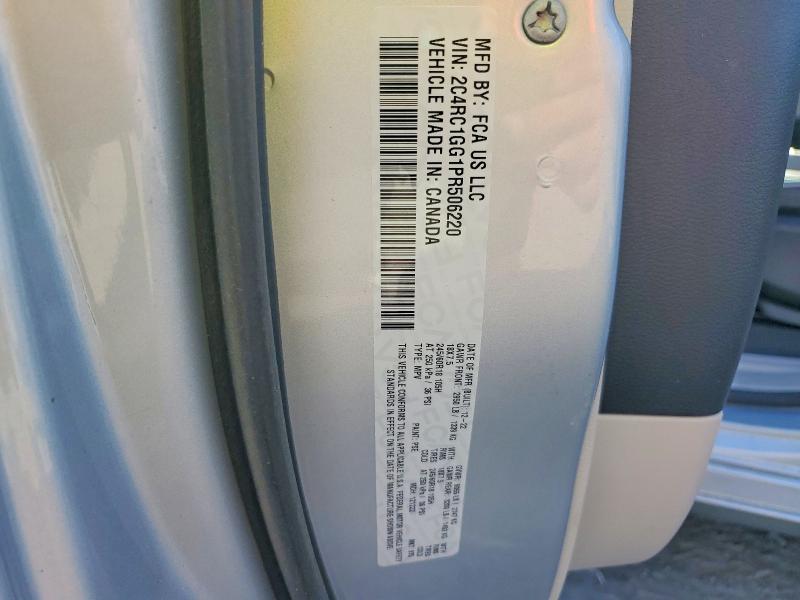 59216766 :رقم المزاد ، 2C4RC1GG1PR506220 vin ، 2023 Chrysler Pacifica مزاد بيع