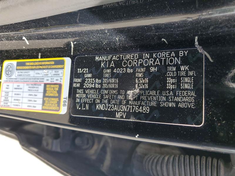 Aukcja sprzedaży 2022 Kia Soul, vin: KNDJ23AU3N7176489, numer aukcji: 60687076