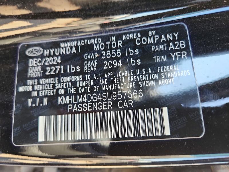 Продаж на аукціоні авто 2025 Hyundai Elantra, vin: KMHLM4DG4SU957366, номер лоту: 62834676