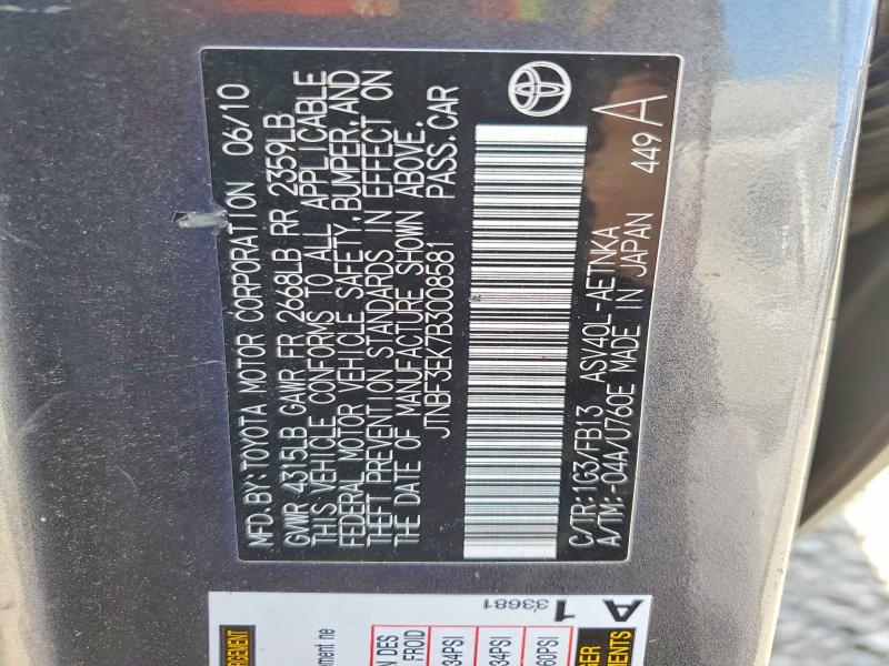 Продажа на аукционе авто 2011 Toyota Camry, vin: JTNBF3EK7B3008581, номер лота: 59302166
