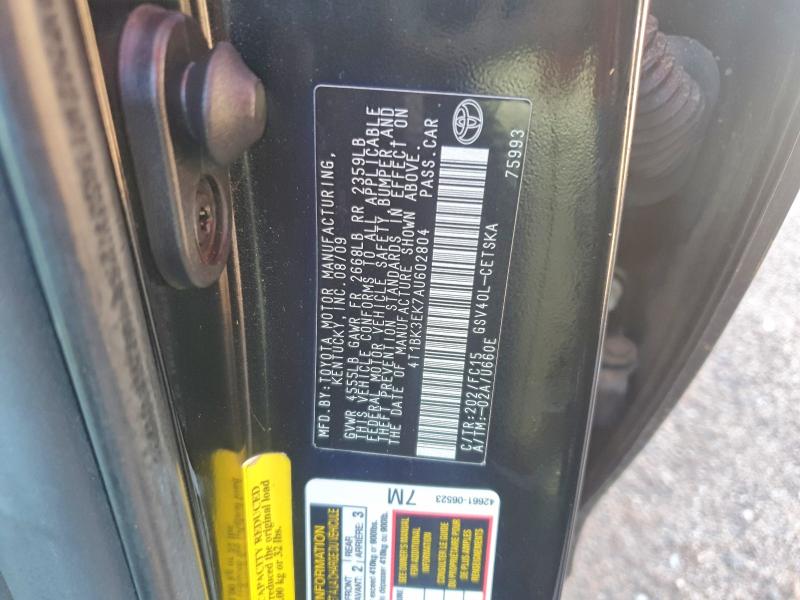 62991096 :رقم المزاد ، 4T1BK3EK7AU602804 vin ، 2010 Toyota Camry مزاد بيع