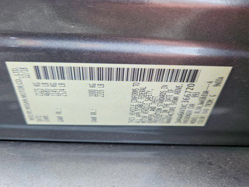 Aukcja sprzedaży 2019 Nissan Maxima, vin: 1N4AA6AV1KC366720, numer aukcji: 61437856