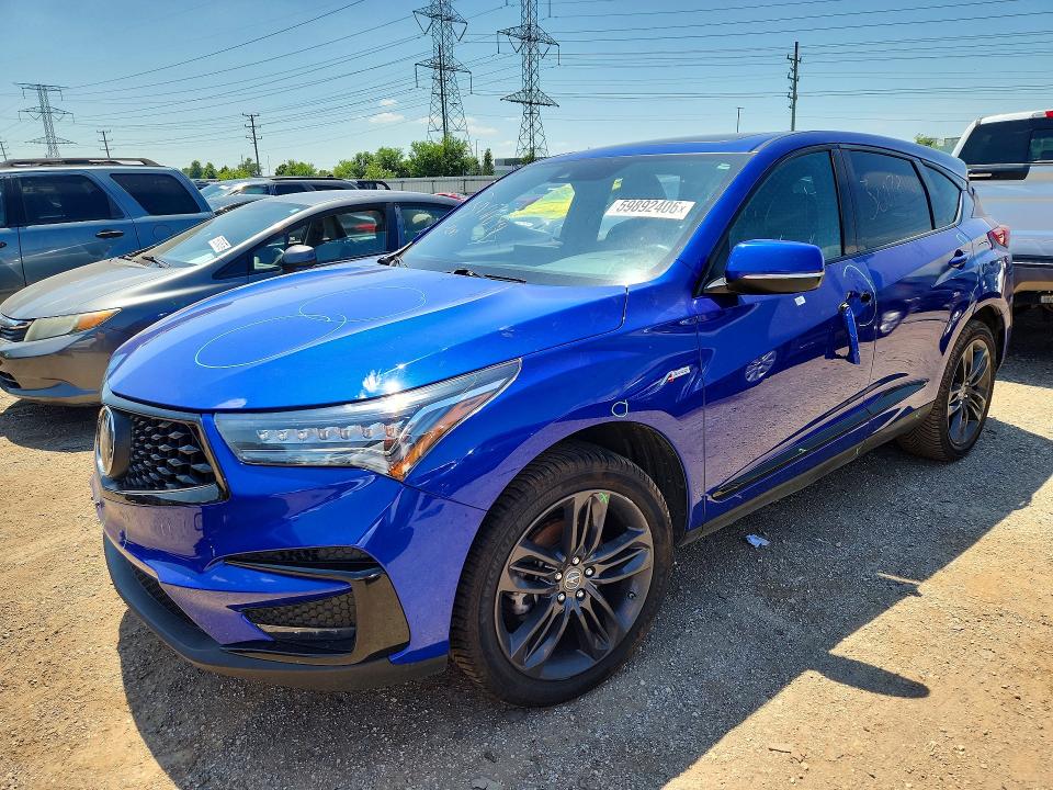 59892406 :رقم المزاد ، 5J8TC2H62KL035697 vin ، 2019 Acura Rdx مزاد بيع