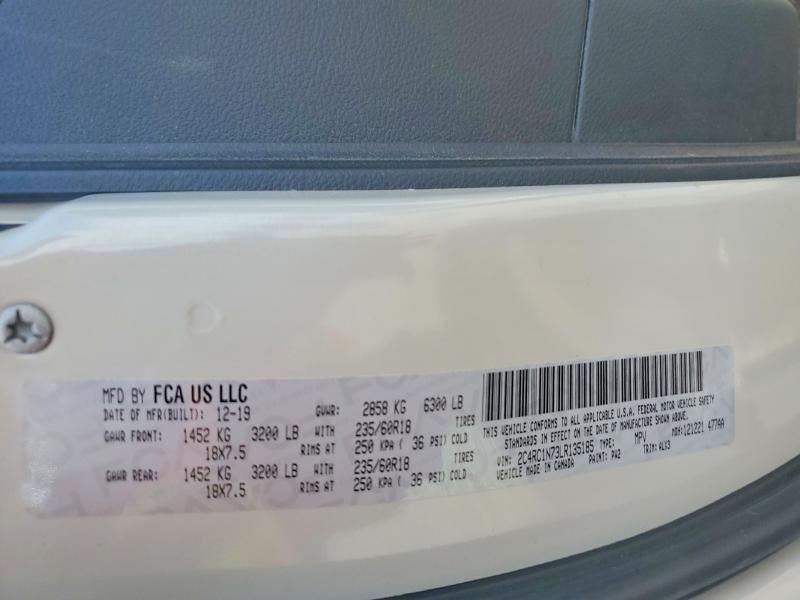 Продажа на аукционе авто 2020 Chrysler Pacifica, vin: 2C4RC1N73LR135185, номер лота: 62526616