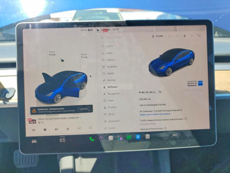 Aukcja sprzedaży 2022 Tesla Model 3, vin: 5YJ3E1EA2NF370798, numer aukcji: 60625536