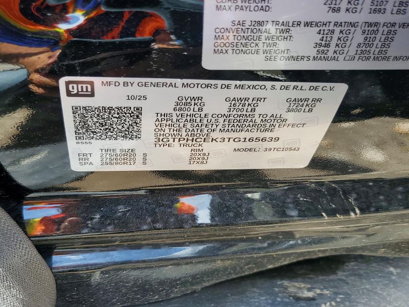 Продаж на аукціоні авто 2026 Gmc Sierra, vin: 3GTPHCEK3TG165639, номер лоту: 59869686