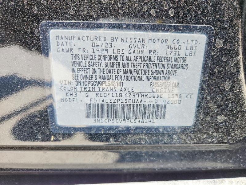 Aukcja sprzedaży 2023 Nissan Kicks, vin: 3N1CP5CV9PL548141, numer aukcji: 59990366