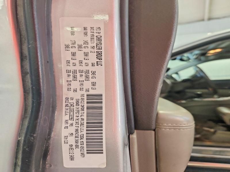 Продажа на аукционе авто 2012 Dodge Durango, vin: 1C4RDJDG5CC322967, номер лота: 59160056
