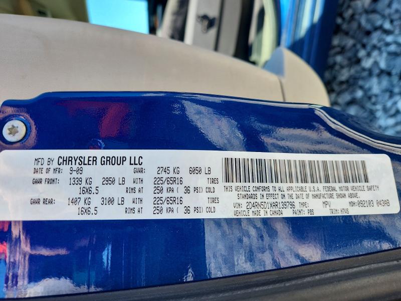 60986176 :رقم المزاد ، 2D4RN5D1XAR139796 vin ، 2010 Dodge Grand Caravan مزاد بيع