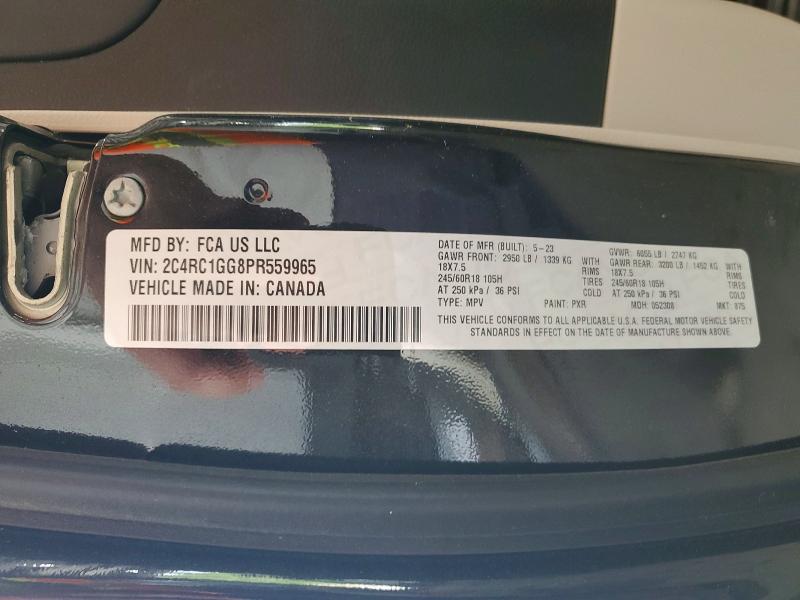 Продаж на аукціоні авто 2023 Chrysler Pacifica, vin: 2C4RC1GG8PR559965, номер лоту: 59302156