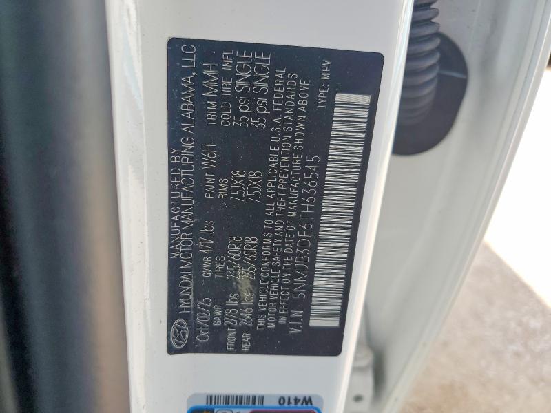 61810326 :رقم المزاد ، 5NMJB3DE6TH636545 vin ، 2026 Hyundai Tucson مزاد بيع