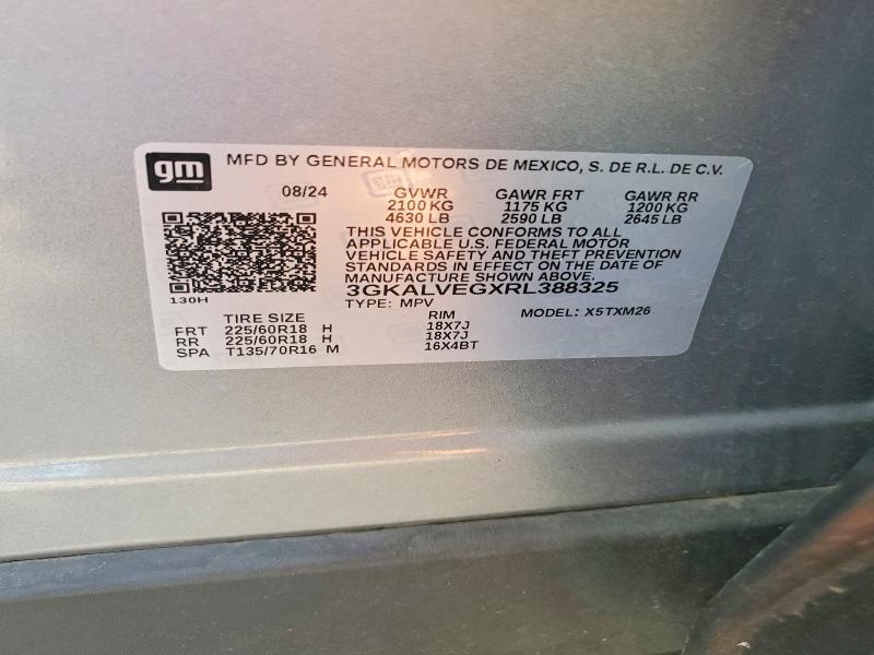Продажа на аукционе авто 2024 Gmc Terrain, vin: 3GKALVEGXRL388325, номер лота: 60676666