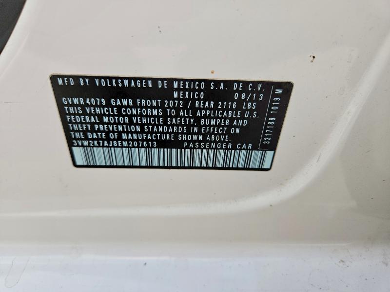 60416676 :رقم المزاد ، 3VW2K7AJ8EM207613 vin ، 2014 Volkswagen Jetta مزاد بيع