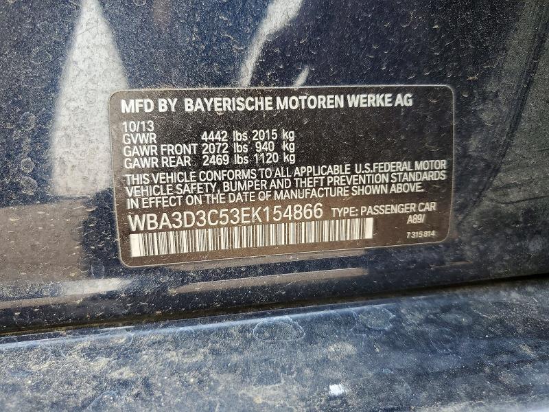 Aukcja sprzedaży 2014 Bmw 328, vin: WBA3D3C53EK154866, numer aukcji: 62474726