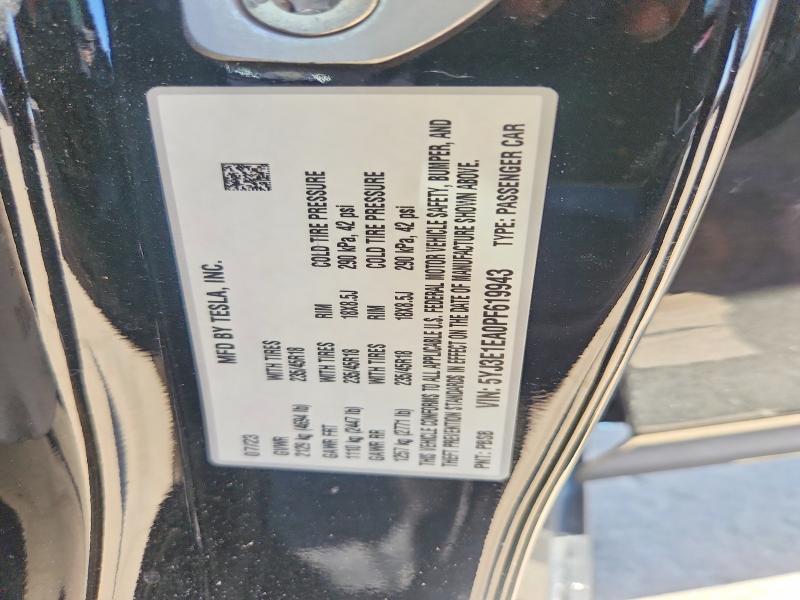 Продаж на аукціоні авто 2023 Tesla Model 3, vin: 5YJ3E1EA0PF619943, номер лоту: 63011446